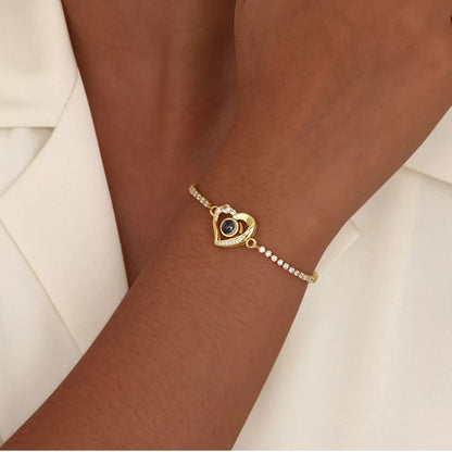 Fotoarmbånd - Hjerte &amp; Diamant