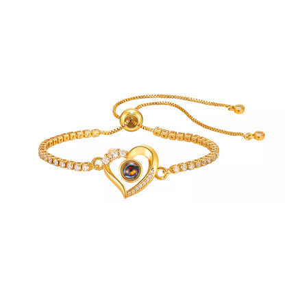 Fotoarmbånd - Hjerte &amp; Diamant