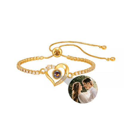 Fotoarmbånd - Hjerte &amp; Diamant