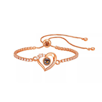 Fotoarmbånd - Hjerte &amp; Diamant