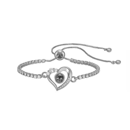 Fotoarmbånd - Hjerte &amp; Diamant