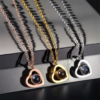 Foto halskæde - Hjerte 