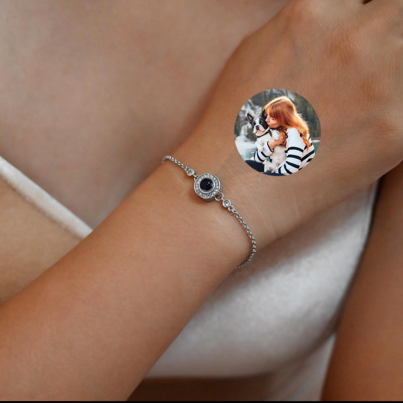 Fotoarmbånd - To diamanter